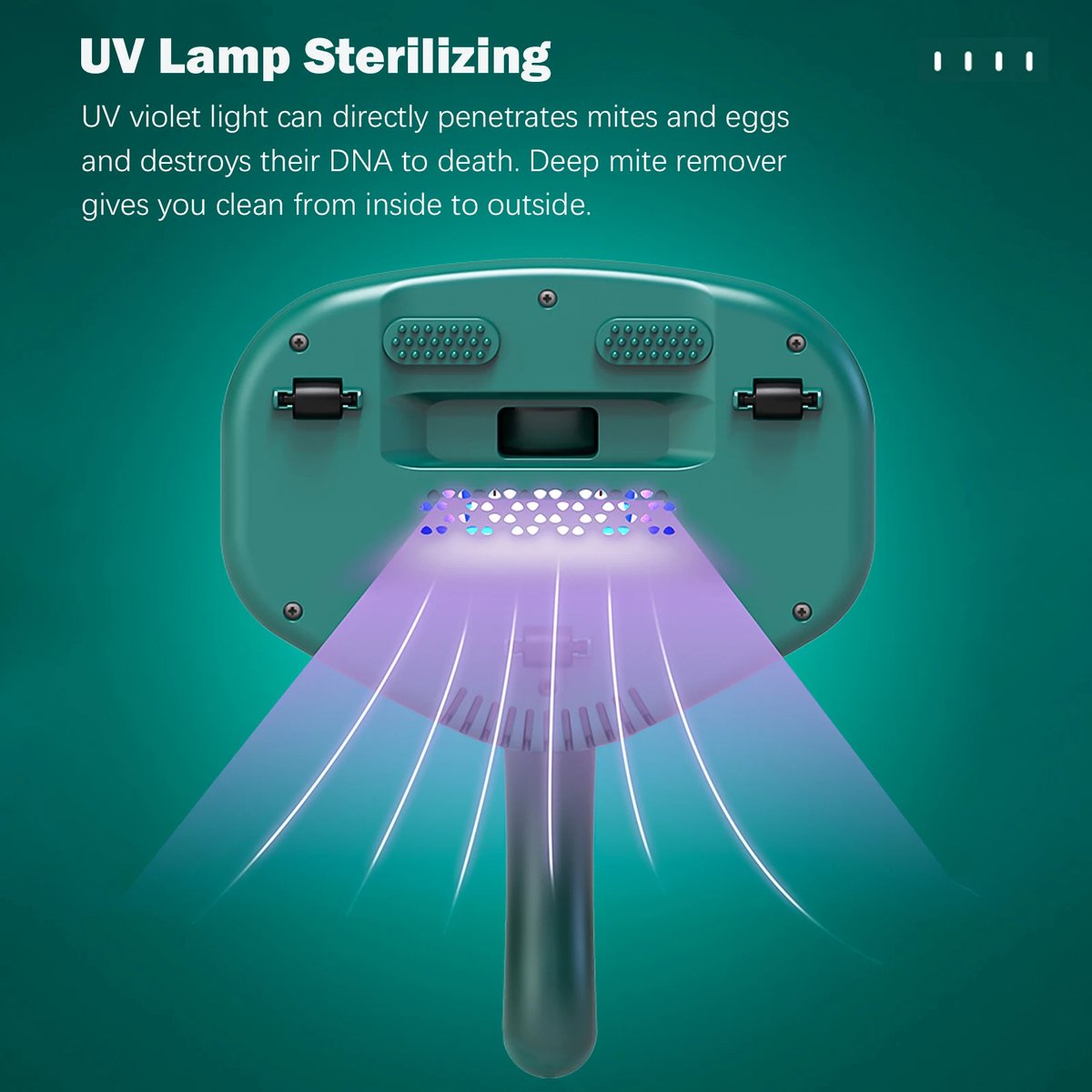 Weij Services Draadloze Matras Stofzuiger met UV Lamp - afbeelding 3