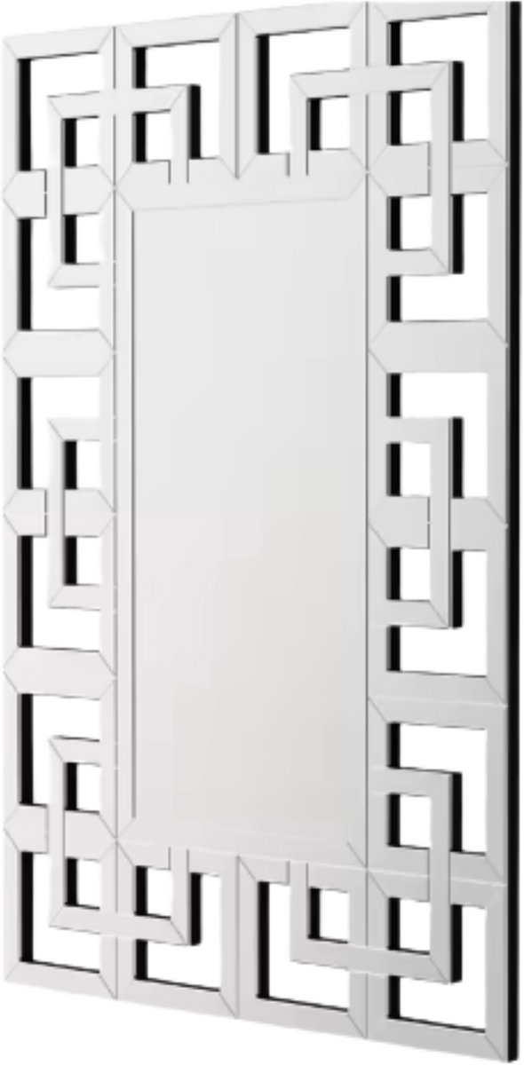 Bolt Edge Moderne wandspiegel - Woonkamer & slaapkamer - Rechthoek - Zilver - 100x70CM