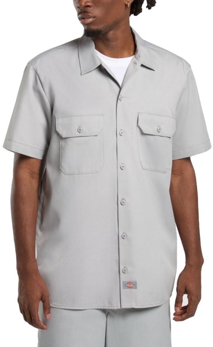 Dickies Work Rec Overhemd Met Korte Mouwen S Man Grijs