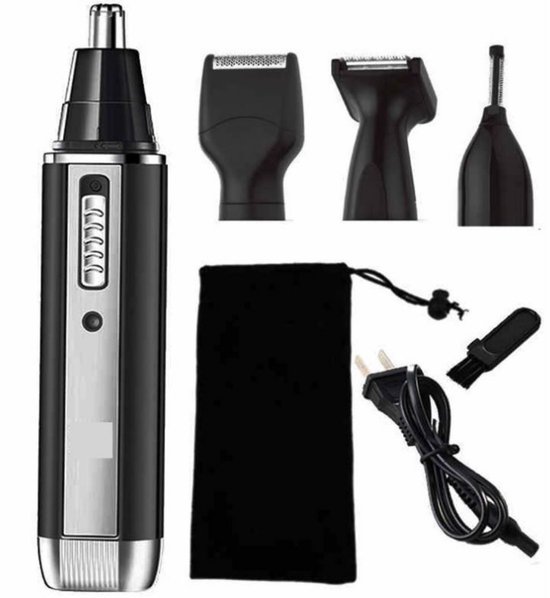 Oplaadbare 4 in 1 Baard trimmer - Oortrimmer - Scheerapparaat - Wenkbrauw Trimmer - Neustrimmer - Oplaadbaar - Mannen en Vrouwen