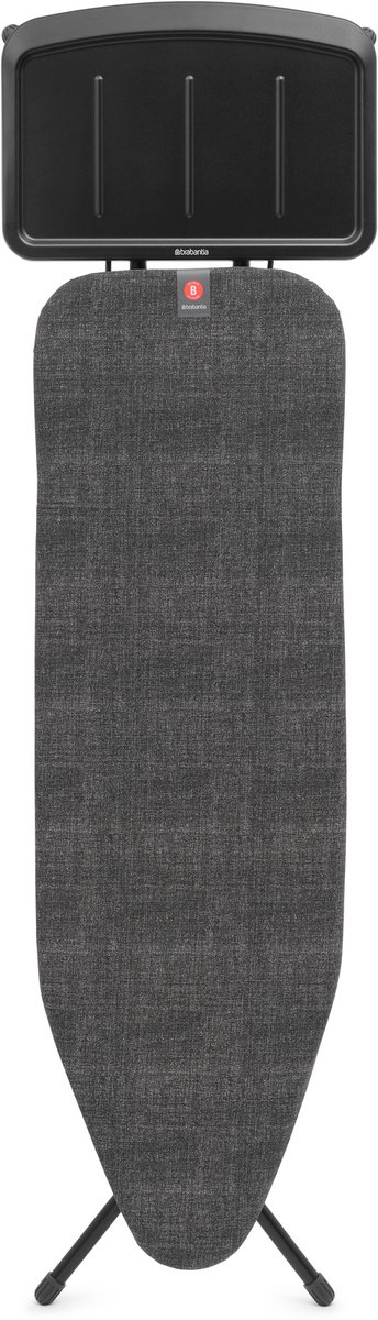 Brabantia Strijkplank 124 x 38 cm Denim Black met solide stoomunithouder