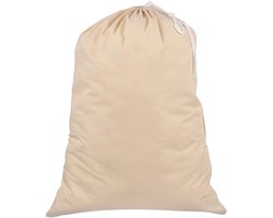 Ibenzoa® Extra grote herbruikbare katoenen waszakken met trekkoordsluiting voor veelzijdig gebruik