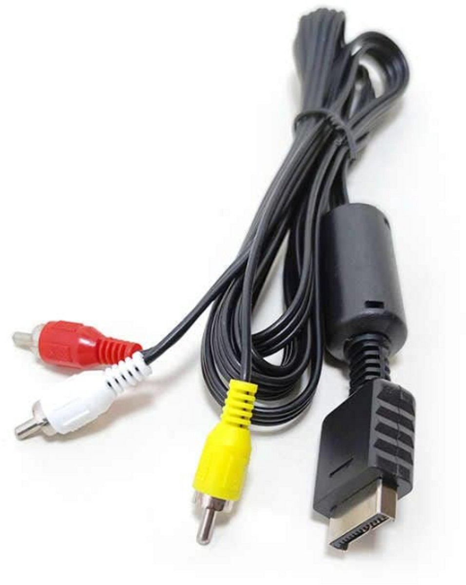 AV cable for PS2,PS3,AV to RCA Cord for PS 2 3 /PS2/PSX/PS3 Slim,Black