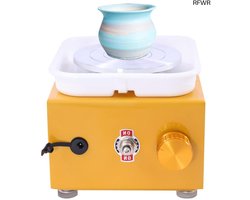 RFWR® Elektrisch Aardewerkwiel voor Keramiek - Mini Pottenbakkersschijf met Afneembare Bak