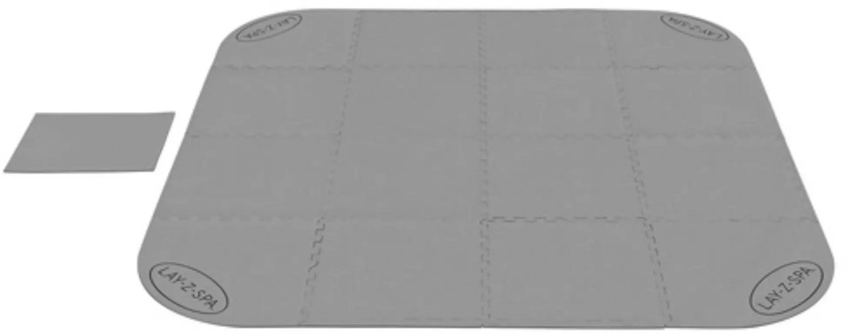 Lay-Z-Spa 60334 Zwembadbodem Beschermer Transparant 196x196cm