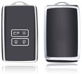 Autosleutel hoesje - TPU Sleutelhoesje - Sleutelcover - Autosleutelhoes - Geschikt voor Dacia - zwart - A4 - Dacia Duster, Dacia Spring, Dacia Jogger, Dacia Sandero, Dacia Bigster - Auto Sleutel Accessoires gadgets - Kado - Cadeau man - vrouw