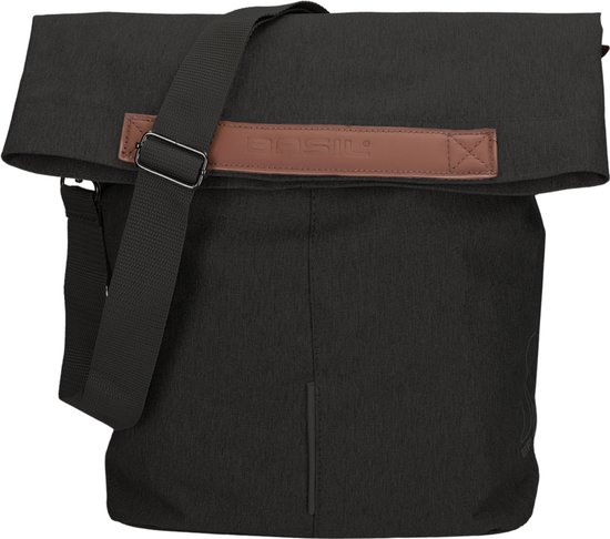 Basil City - Fietsshopper - MIk Hooks - Enkele Fietstas - 14-16 Liter - Waterafstotend - Reflectiedetails - Zwart