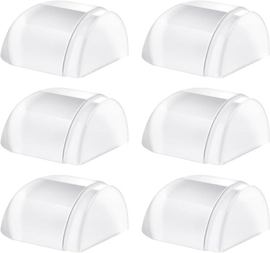 4 stuks deurstoppers, vloerlijmen, deurstopper, transparant, zelfklevend, deurstopper voor vloeren, zelfklevende wandbuffer geschikt voor alle harde vloeren, bescherming meubels