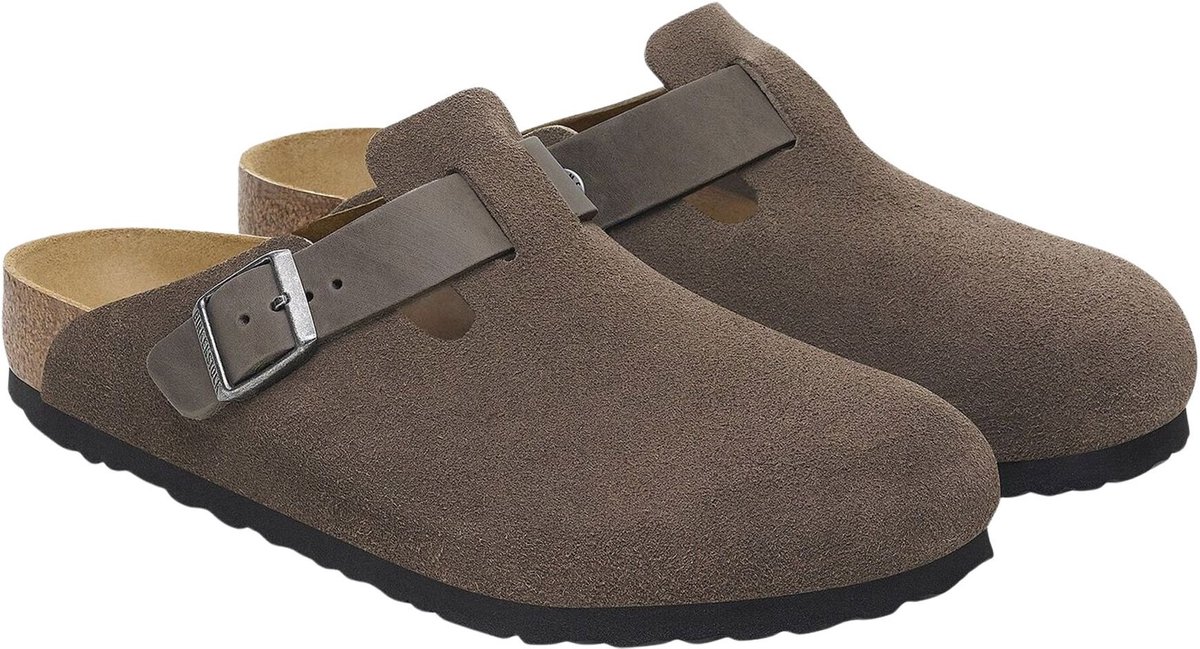 Birkenstock Boston Slippers Heren Grijs