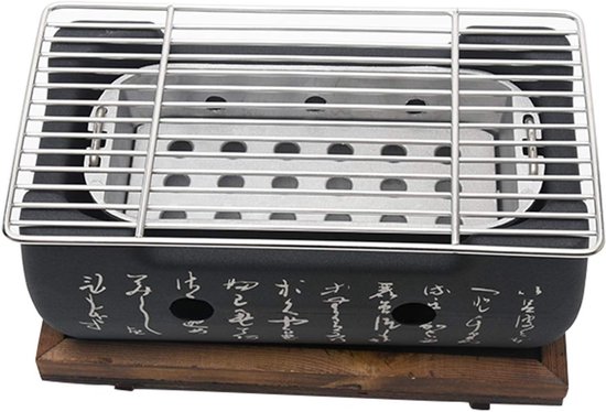 Allecto Premium - Draagbare Mini Barbecue Grill voor Japanse Tafel BBQ - Buiten en Binnen Gebruik - Yakiniku Robata Takoyaki - 24 x 125 cm van Allecto — afbeelding 3