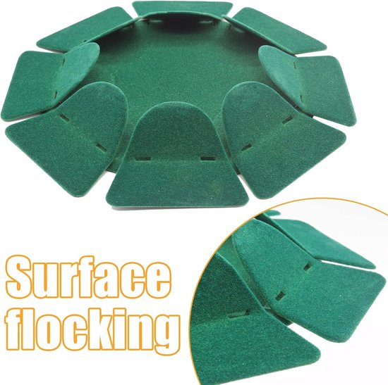 2 stuks - Golf Putting Cup, gevlokt oppervlak, allround oefengat, indoor/outdoor oefengathulp 18 cm (groen) van Merkloos — afbeelding 4