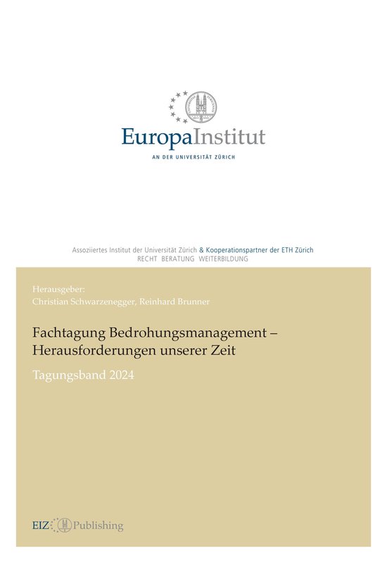 Fachtagung Bedrohungsmanagement – Herausforderungen unsere ... - cover
