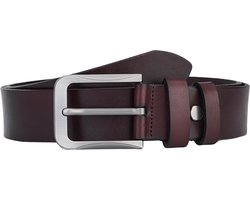 De Lederwaren Ambacht - Hoogwaardige Rundleer Riem - Volledig Leer - Donker Bruin - Premium Lederen Broekriem - Luxe Riemen Heren - Vintage Patroon - Maat 130