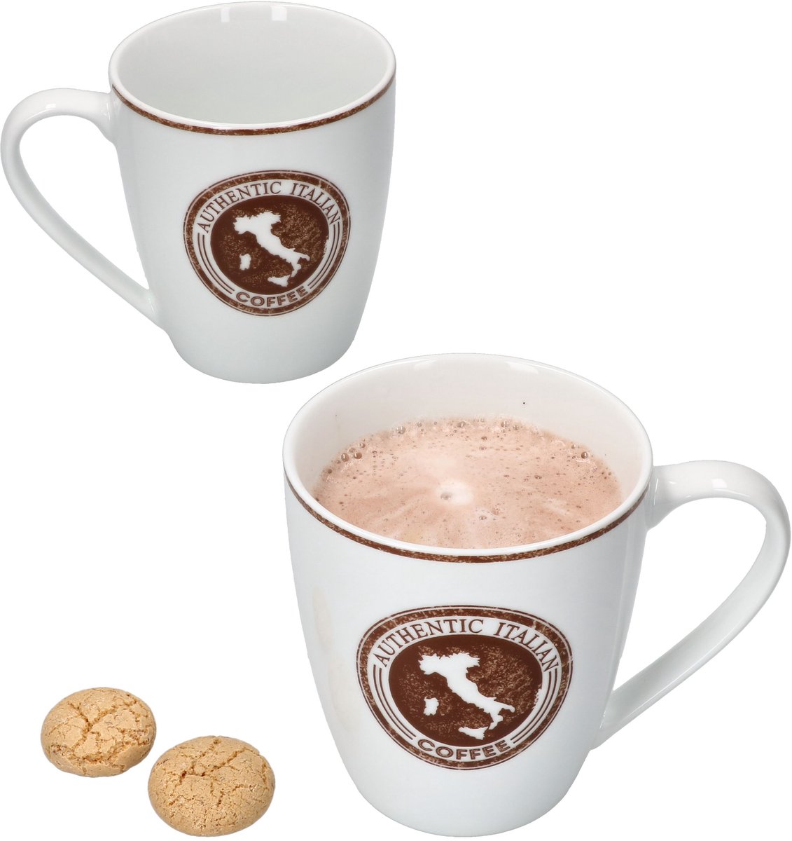 Set van 2 koffiemokken Authentiek Italiaans 300 ml - 412864