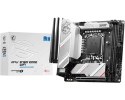 MSI MPG B760I Edge Wi-Fi - Moederbord - Mini ITX - Socket LGA 1700 - Intel B760 - 2x DDR5 - Realtek ALC897 - Realtek 2.5G LAN