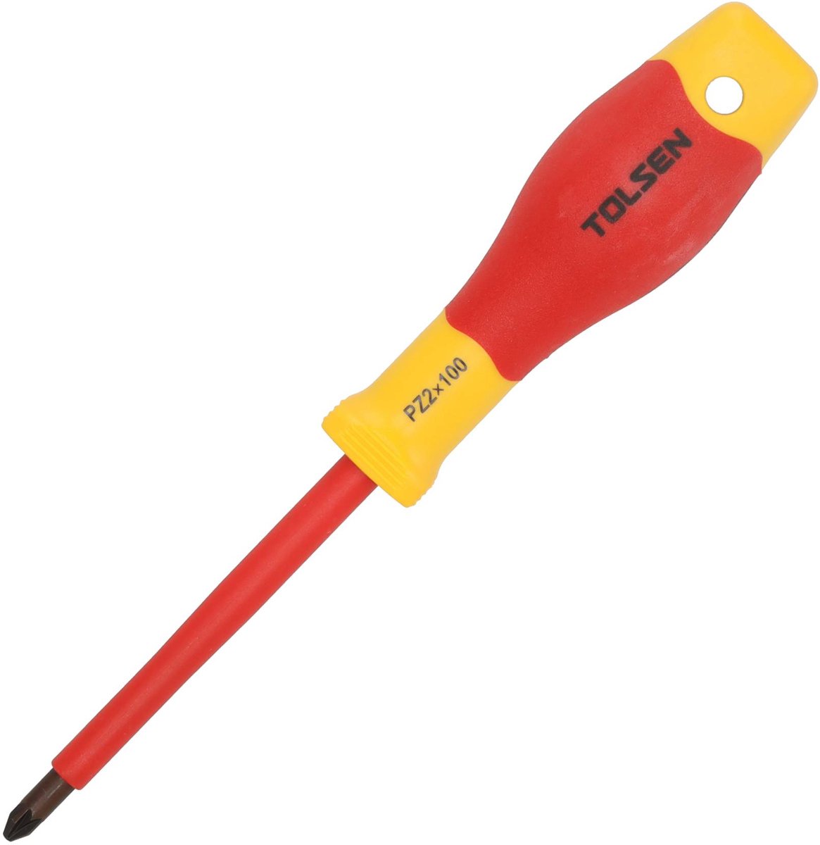 Tolsen Schroevendraaier VDE Premium - Kruiskop Schroevendraaier PZ2 x 100mm