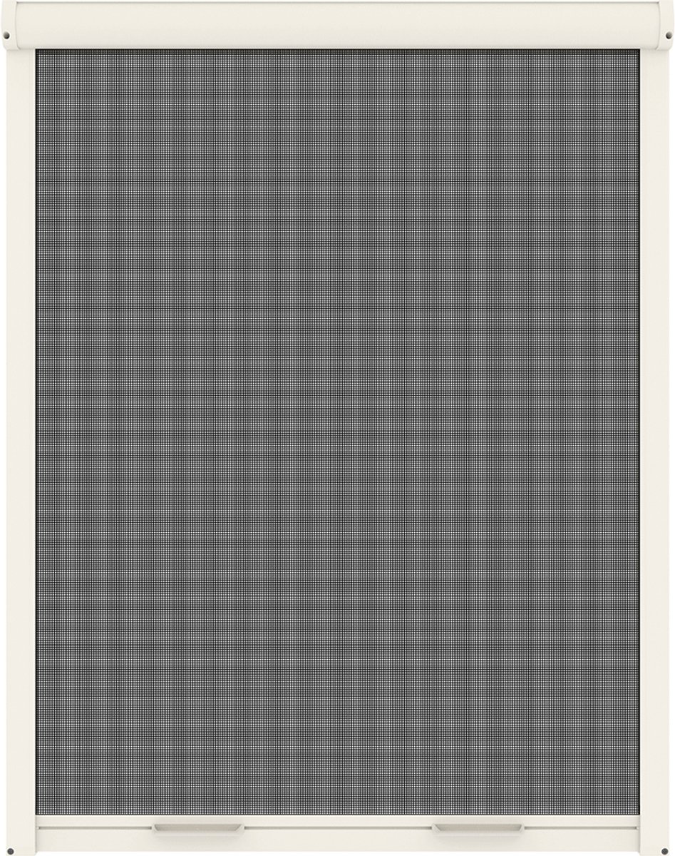 Livn rolhor raam Basic 80x155cm wit - Automatisch rolsysteem - Gaas rolt op in cassette - Montage aan de binnen- of buitenzijde