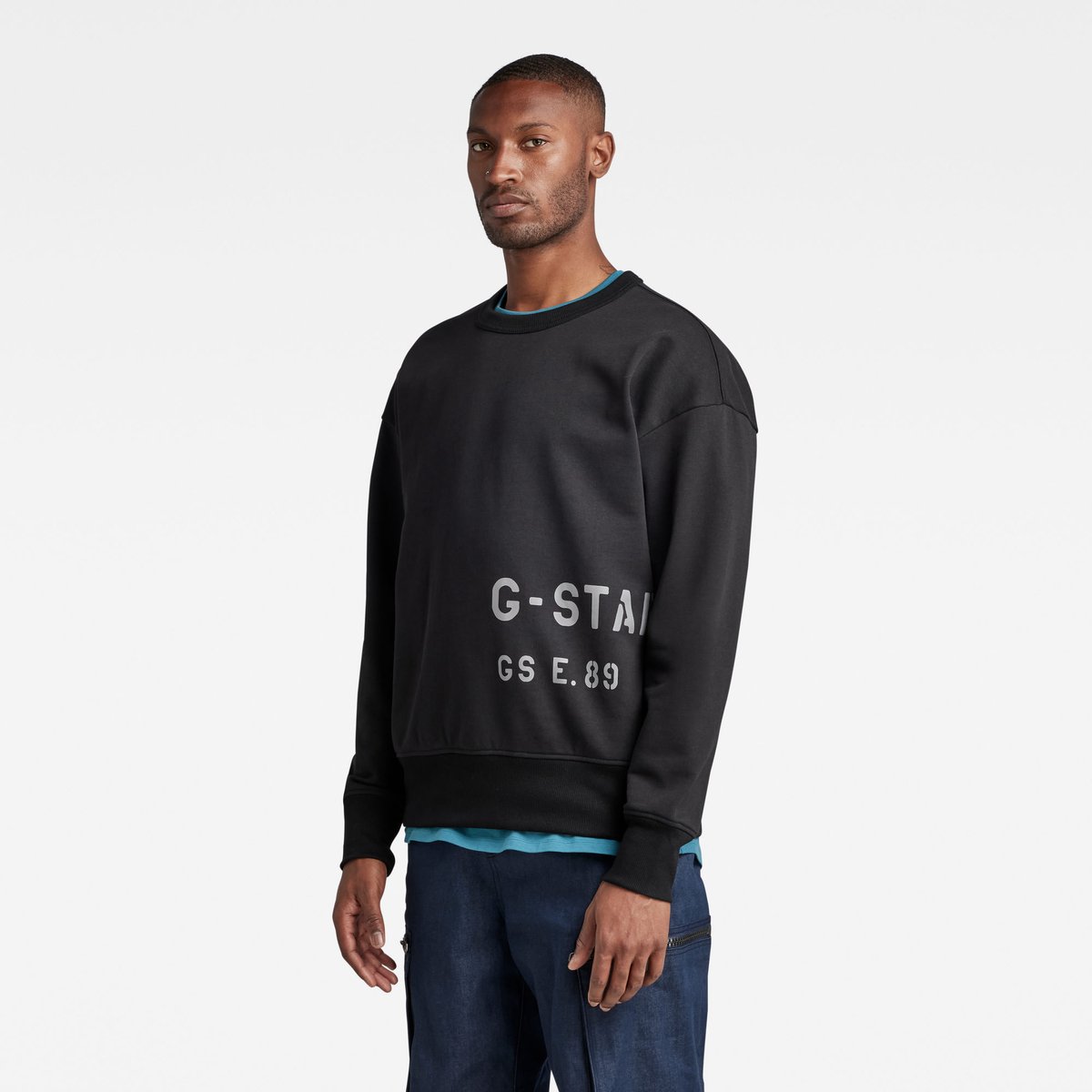 G-Star Multi graphic oversized r sw Heren Truien Zwart
