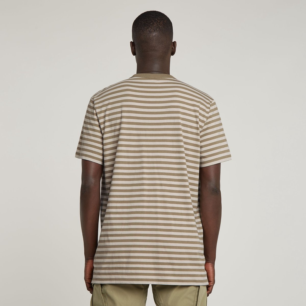 G-Star Nifous stripe r t Heren T-shirts Groen
