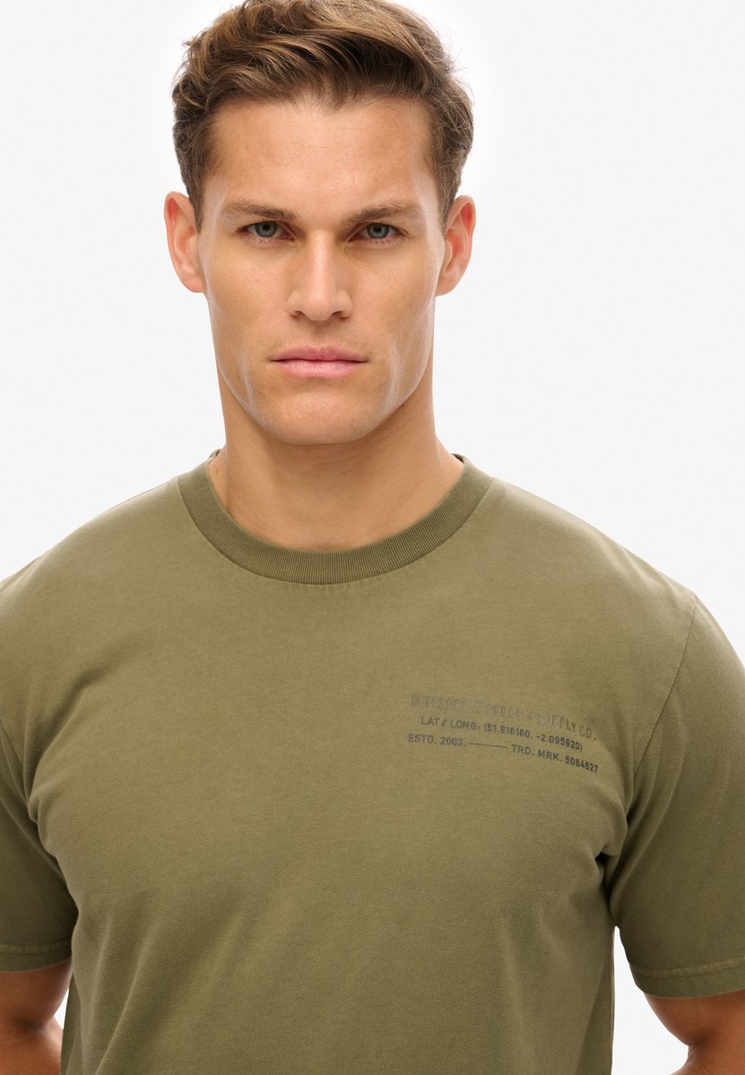 Superdry Utility Sport T-shirt met print Heren T-shirts Groen