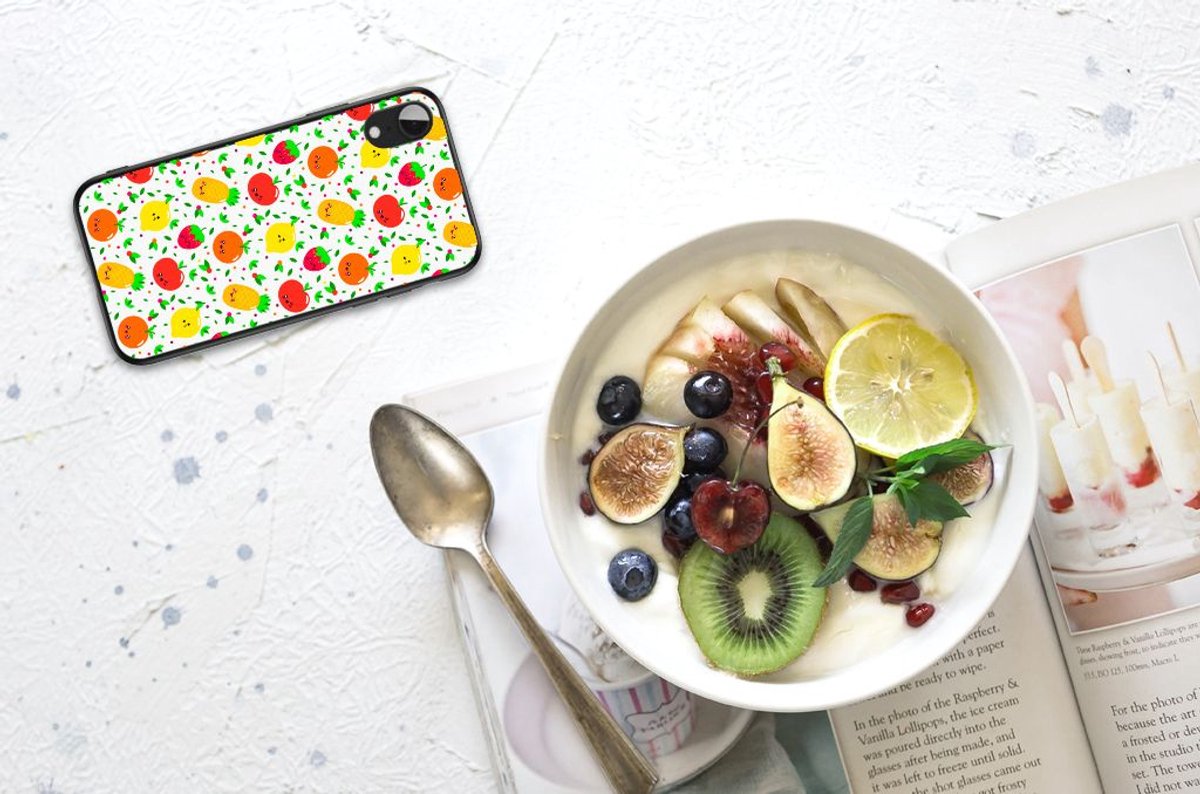 Apple iPhone XR Back Cover Hoesje Fruits