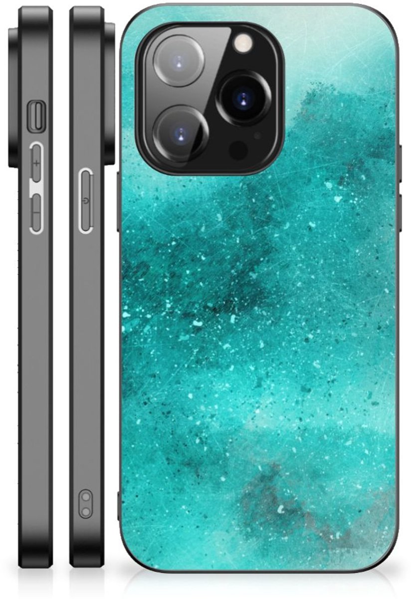 Kleurrijke Telefoonhoesje iPhone 14 Pro Painting Blue
