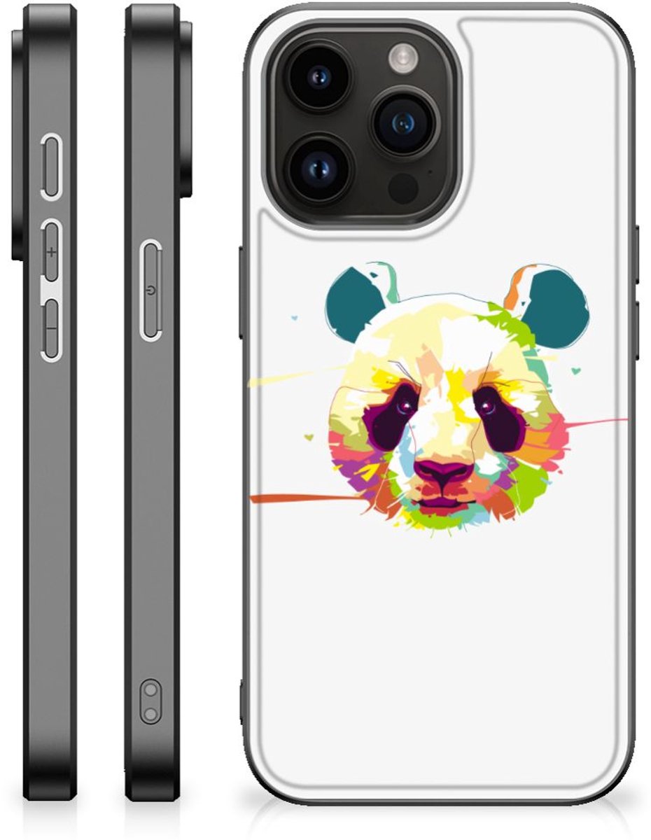 Back Cover voor iPhone 15 Pro Max Hoesje Panda Color