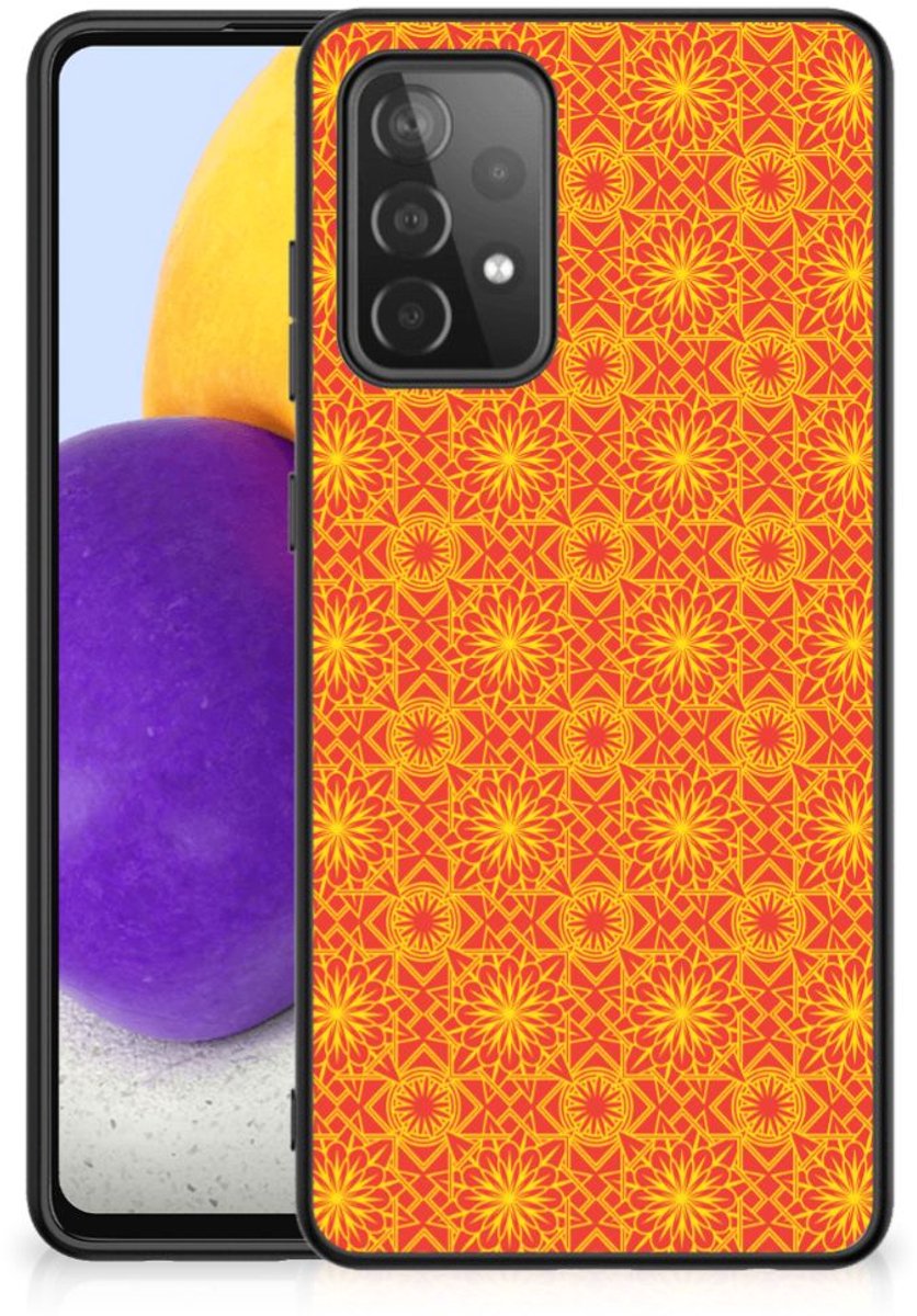 Samsung Galaxy A72 (5G/4G) Back Case Batik Oranje