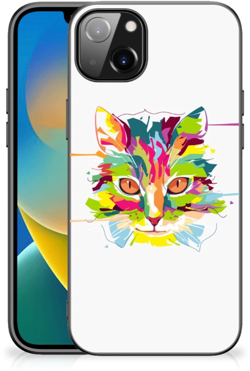 iPhone 14 Plus Hoesje Cat Color