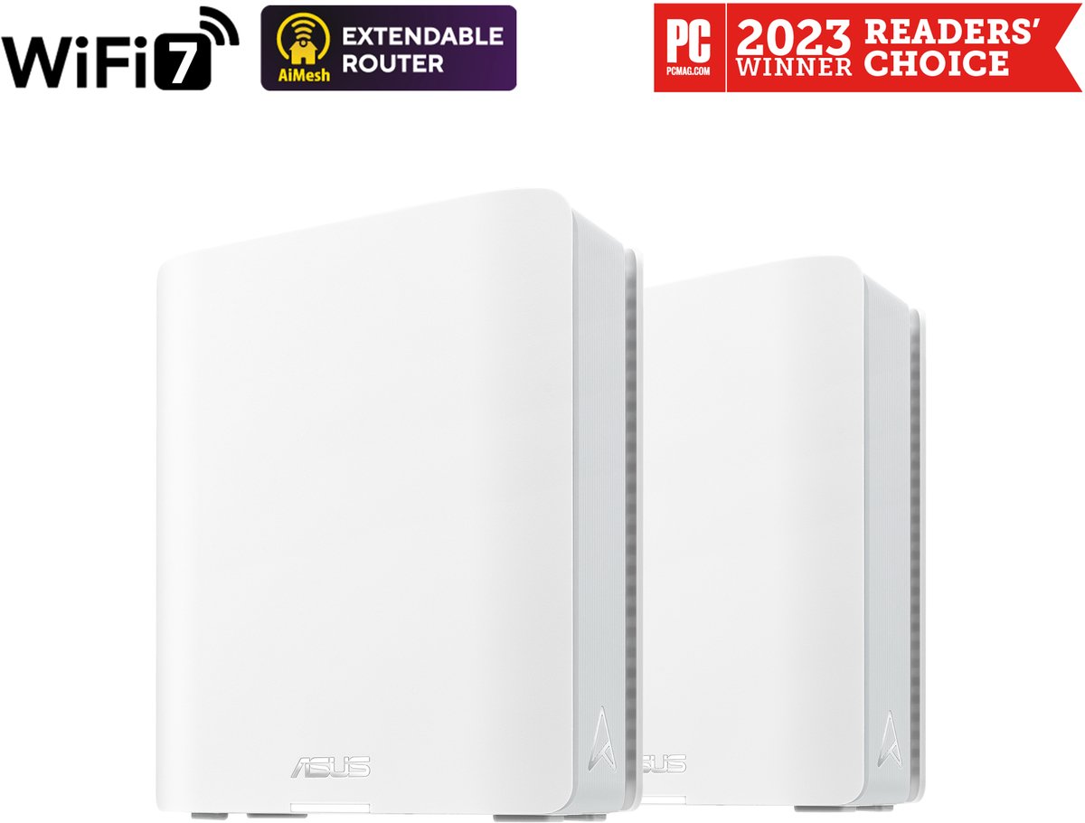 ASUS ZenWiFi BT8 - Mesh WiFi - WiFi Versterker - Tri-Band - WiFi 7 - 14000 Mbps - 3-Pack – foto 2