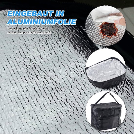 VGEBY1 Geïsoleerde zakken, dubbelzijdige zelfsluitende aluminium koeltassen verdikt door gekoelde isolatietas voor picknick, camping (set van 5 stuks) (30 x 35 cm
