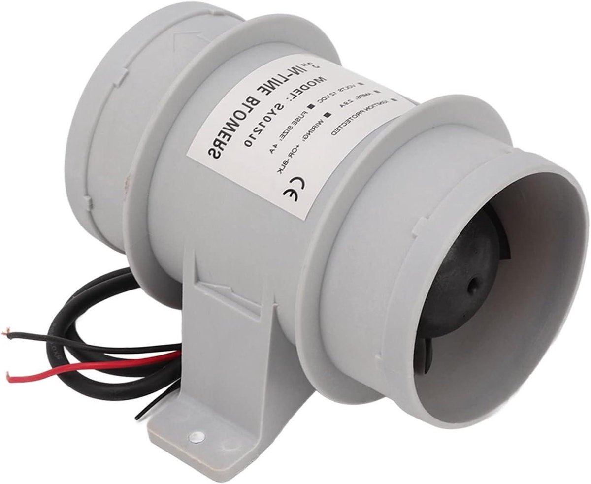 Allecto Plus - Boot accessoire 12V Inline Blower voor Boot en Jacht - Ventilator 3 Inch met Bilge Blower voor Marine gebruik