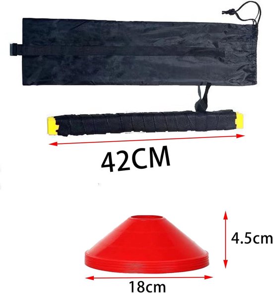 Agility Ladder 14 Rung Speed Training Set met Cones - Voetbal Trainer | bol