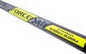 Close-up van een Carp Force XT hengel met gele tekst 'EXTENSION 9.50M & 11.00M'.