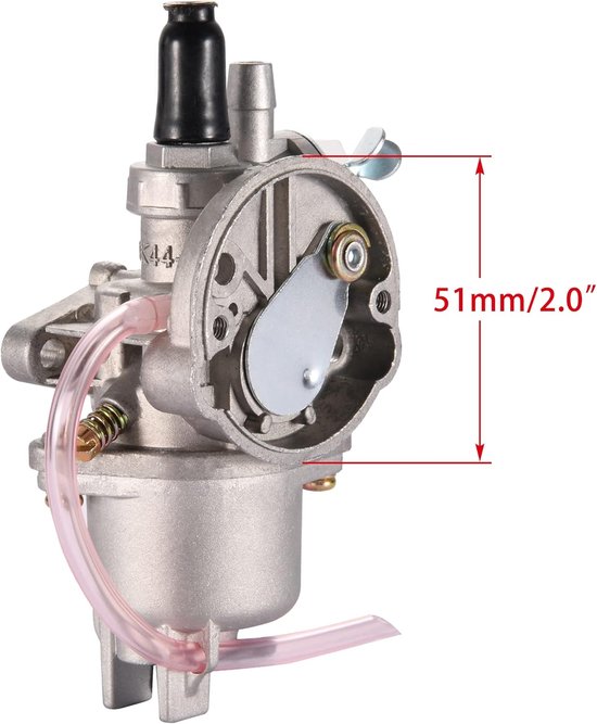 Geschikt voor PZ13 13mm carburateurvervanging voor 2-takt 47cc 49cc 50cc pocketbikemotor, mini-quad, ATV-crossmotor van Merkloos	 — afbeelding 2