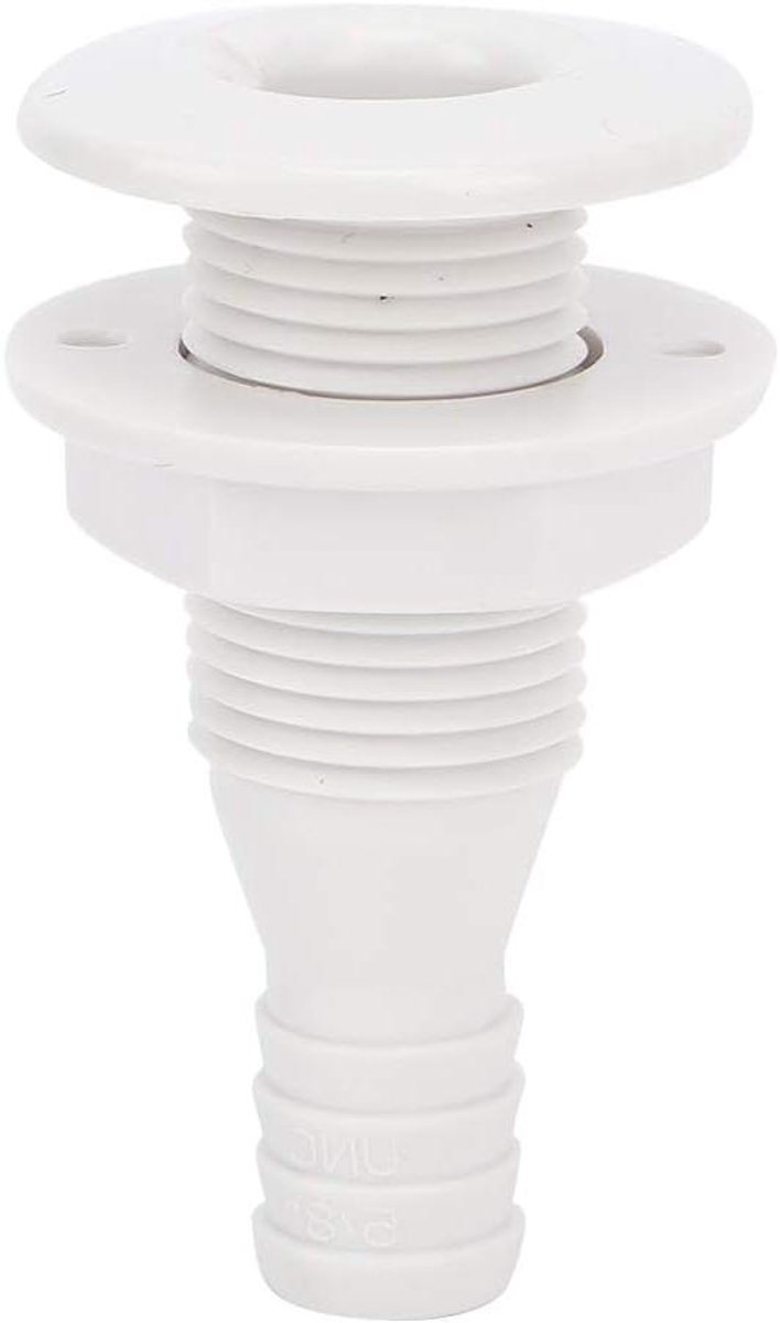 Allecto Plus - Marine Doorvoer Fitting voor Boot Yacht - ABS Plastic - Waterafvoer - Slangaansluiting - 5/8 inch 73 mm