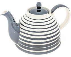 Theepot “Sereno” – 1200 ml – Handgemaakt & Handgeschilderd – Keramische theepot met deksel – Rustig design