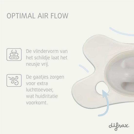 Difrax Natural Fopspeen - Newborn - Blauw - 2 Stuks van Merkloos — afbeelding 2