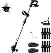 Mardin Kantenmaaier - Grastrimmer - Bosmaaier - Incl. 2 accu's en lader - Zwart/Groen