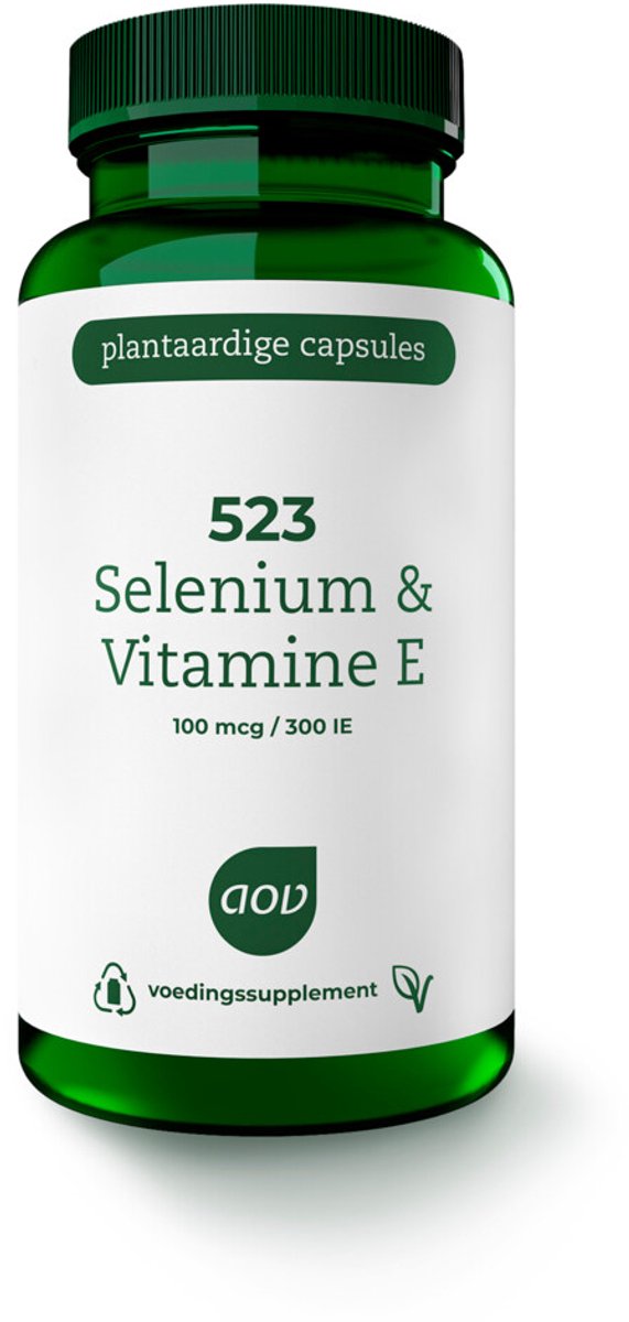 AOV 523 Selenium & Vitamine E (100 mcg / 300 ie) - 2 x 60 vegacapsules - Voordeelverpakking