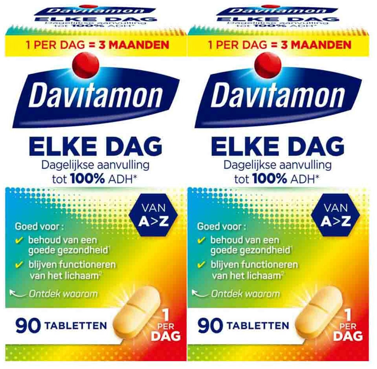 Goedkoopste 2x Davitamon Elke Dag 90 tabletten