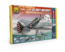 AMMO by Mig Jimenez Modelbouwdecoratie - MIG 7734 Solution Box 30 - HTP Vroege WWII US Marine Vliegtuigen - Kleuren- en Verweringssysteem Effecten set