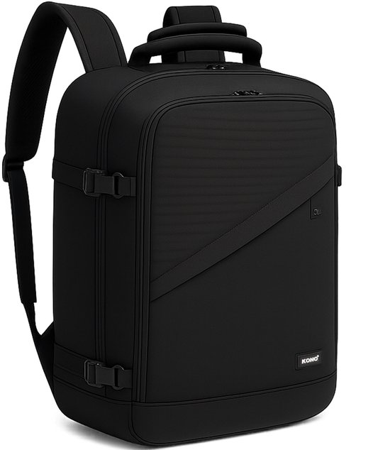 Kono Reistas - 20L - Rugzak - Handbagage Weekendtas - Backpack - Waterafstotend - Zwart
