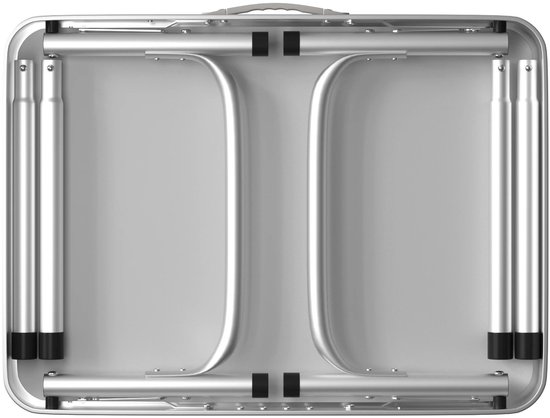 Opvouwbare Campingtafel - Lichtgewicht & Draagbaar - In Hoogte Verstelbaar Aluminium Tafel met Handvat - Opklapbare Picknicktafel voor Buiten, Kamperen & Reizen - 75 x 55 x 70 cm — afbeelding 5
