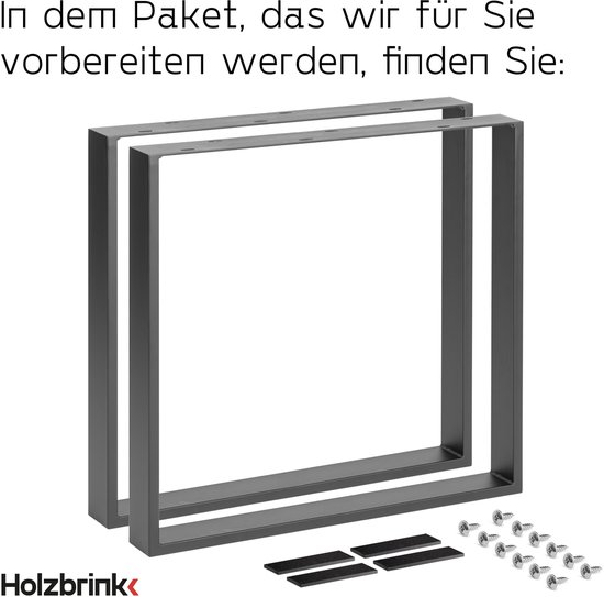 Jahof Tafelpoten, metaal, zwart, 70 cm, trapecifisch tafelframe, verstelbaar, heavy duty, industriële tafelonderstellen voor eettafel, bureau, 2 stuks (h x b), H 70 x B 45 cm