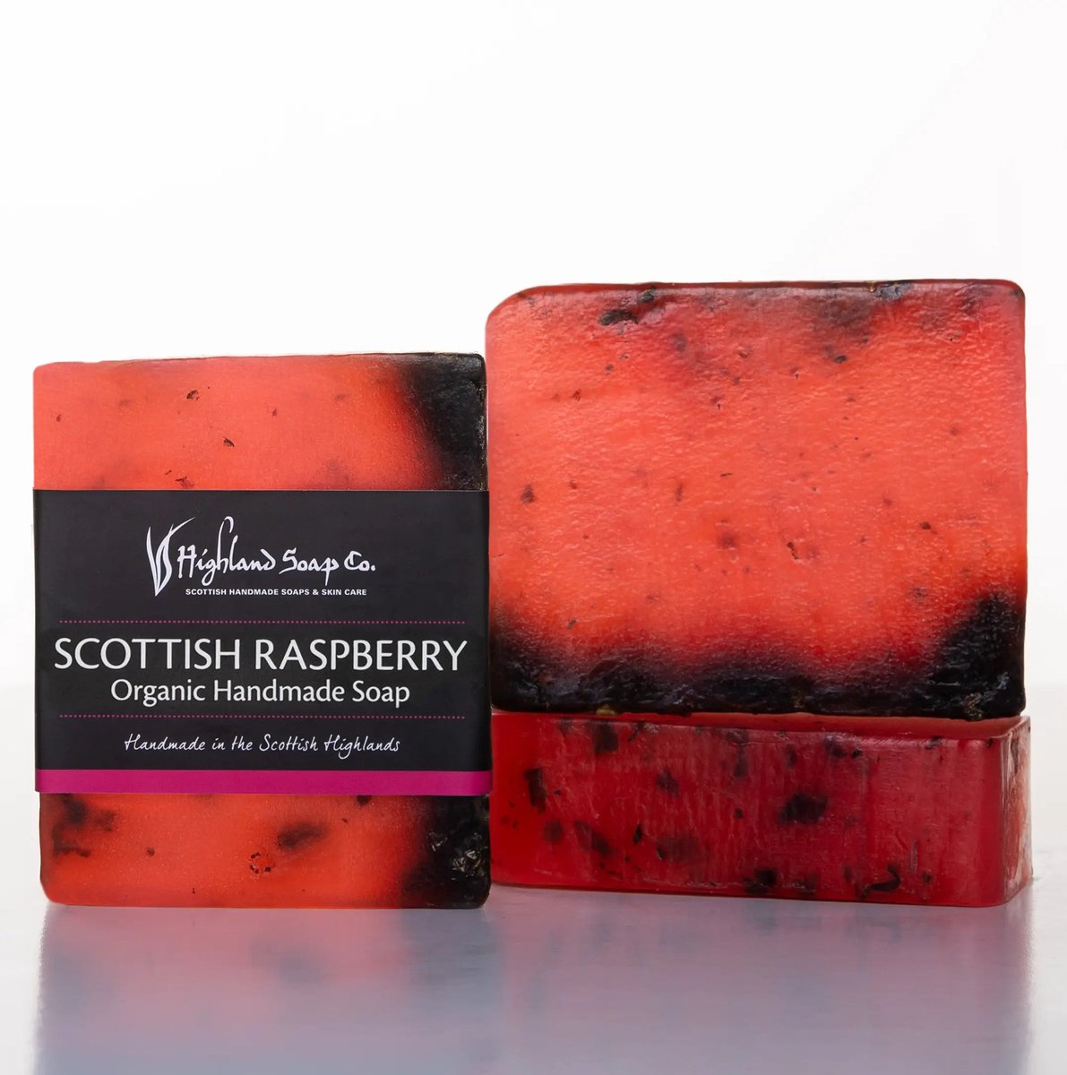 Wild Scottish Raspberry – Fruitig & Zoet - Biologische Glycerine Zeep 150g