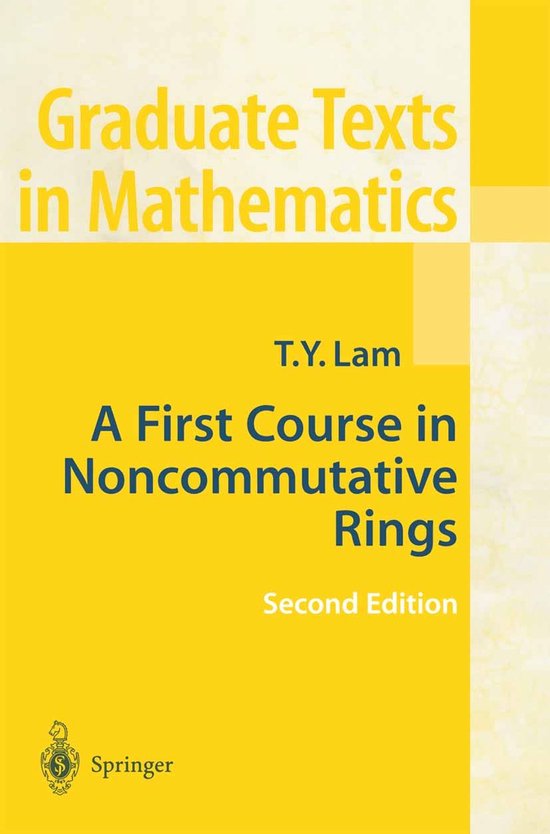 First Course In Noncommutative Rings - cover