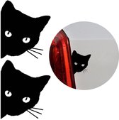 Auto Decoratie - Auto sticker - autodecoratie - autosticker voor auto - Katten Sticker - Sportauto Stickers - stickers voor op de auto - Plakstickers - Sportauto Stickers - creatieve auto sticker - Autostickers Wrap Folie - Poezen sticker - 2 Stuks