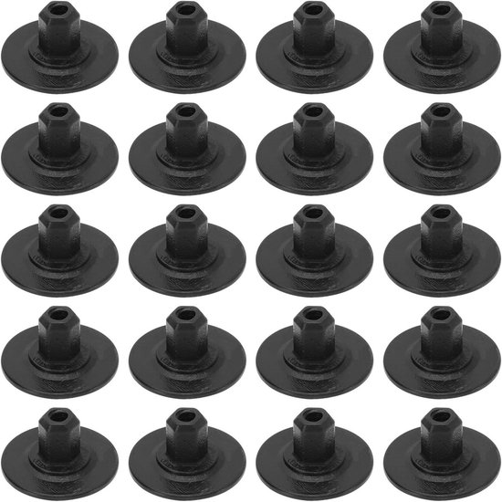 EMSea 30x Buitendorpel Wielboog Mold Trim Clips DYC500110 Auto Deurbevestiging Klinknagel Zwart Plastic Compatibel met Land Rover Discovery 3 4 Range Rover Sport