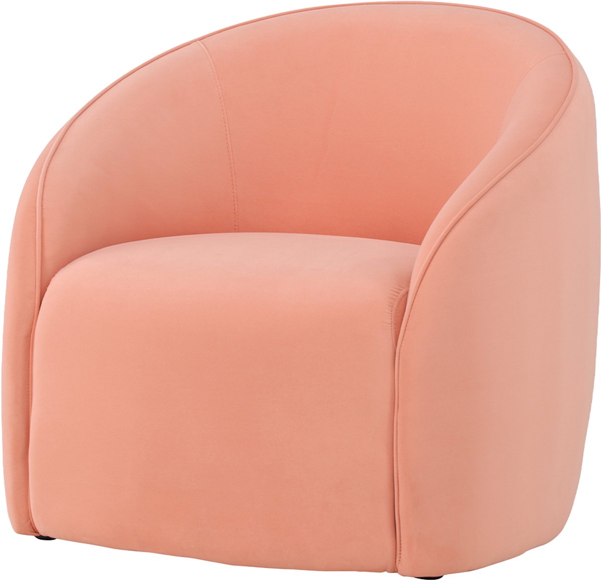 Nest living Giselle Gestoffeerde Fauteuil Roze - Loungestoel - Scandinavisch - Met armleuning
